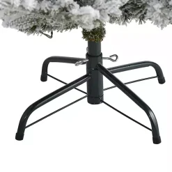 Outlet 6 ft. Clear Lit Flocked Fraser Fir Christmas Tree Christmas Trees