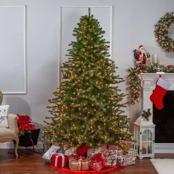 Hot 7.5 ft. Clear Lit Norfolk Pine Christmas Tree Christmas Trees