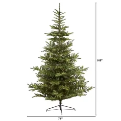 Outlet 9 ft. Clear Lit Washington Spruce Christmas Tree Christmas Trees