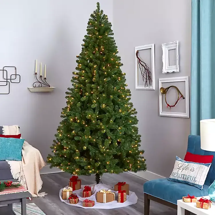 9 ft. Clear Pre-Lit Virginia Fir Christmas Tree Christmas Trees