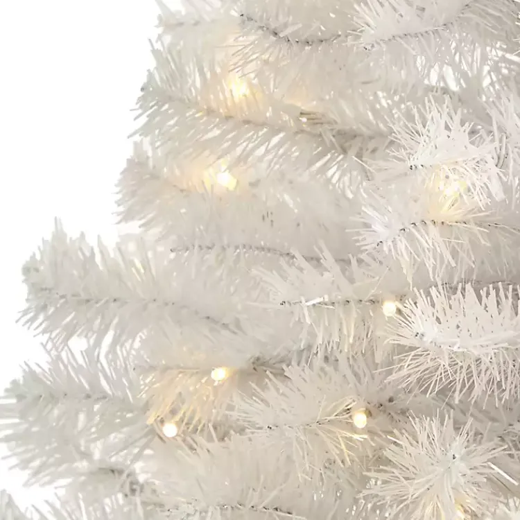 5 ft. Clear Pre-Lit White Christmas Tree Christmas Trees