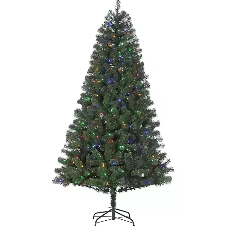 Online 7.5 ft. Color-Changing Lit Spruce Christmas Tree Christmas Trees