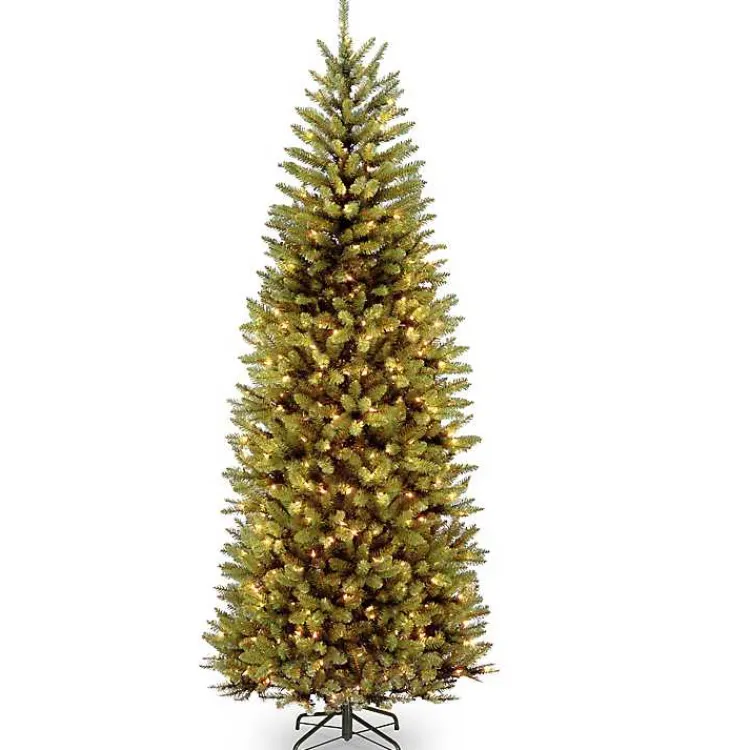 Hot 7.5 ft. Dual-Lit Slim Kingston Fir Christmas Tree Christmas Trees