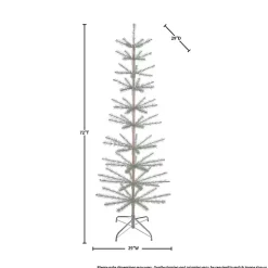 Clearance 6 ft. Feather Bristle Display Christmas Tree Christmas Trees