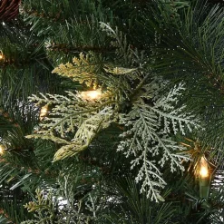 Discount 5 ft. Feel Real Pre-Lit Buzzard Pine Tree Christmas Trees