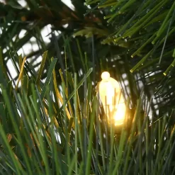 Discount 5 ft. Feel Real Pre-Lit Buzzard Pine Tree Christmas Trees