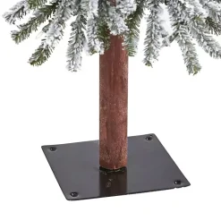 Discount 5 ft. Flocked Pre-Lit Grand Alpine Christmas Tree Christmas Trees