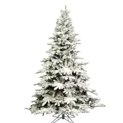Discount 4.5 ft. Flocked Utica Fir Christmas Tree Christmas Trees
