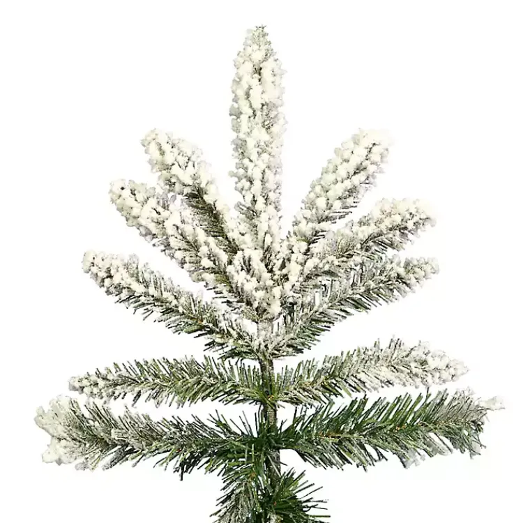 Discount 4.5 ft. Flocked Utica Fir Christmas Tree Christmas Trees