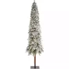 New 9 ft. Lit Flocked Grand Alpine Christmas Tree Christmas Trees
