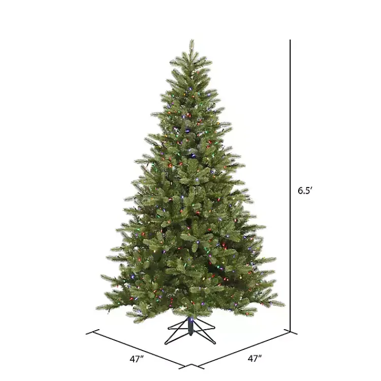 Hot 6.5 ft. Multi-Lit King Spruce Christmas Tree Christmas Trees