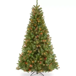 New 7 ft. Multi-Lit North Valley Spruce Christmas Tree Christmas Trees