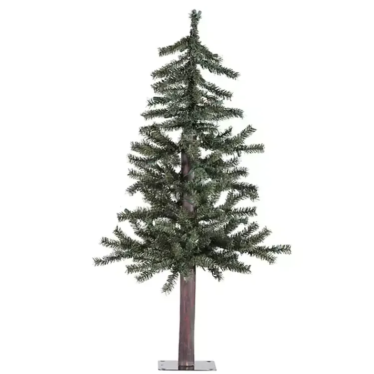 Sale 3 ft. Natural Alpine Christmas Tree Christmas Arrangements & Garland