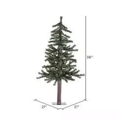 Sale 3 ft. Natural Alpine Christmas Tree Christmas Arrangements & Garland