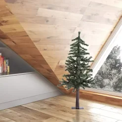 Sale 3 ft. Natural Alpine Christmas Tree Christmas Arrangements & Garland