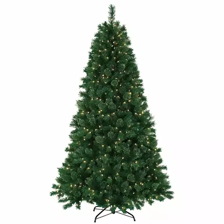 New 7.5 ft. Pre-Lit Dark Pine Christmas Tree Christmas Trees