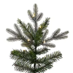 Discount 7.5 ft. Pre-Lit Douglas Fir Slim Christmas Tree Christmas Trees