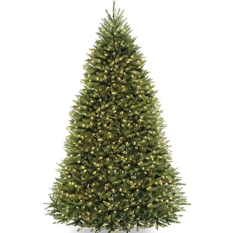 Clearance 9 ft. Pre-Lit Dunhill Fir Hinged Christmas Tree Christmas Trees