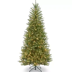 Hot 7.5 ft. Pre-Lit Dunhill Fir Slim Christmas Tree Christmas Trees
