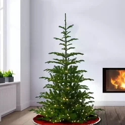 Online 6.5 ft. Pre-Lit Feel Real Norwegian Christmas Tree Christmas Trees