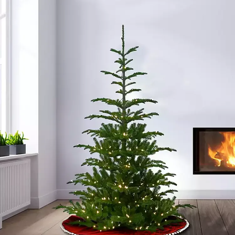 Online 6.5 ft. Pre-Lit Feel Real Norwegian Christmas Tree Christmas Trees