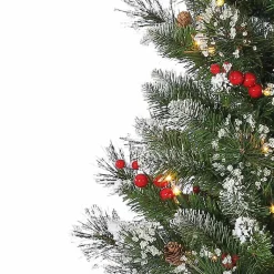 4 ft. Pre-Lit Glacier Pine Potted Christmas Tree Christmas Trees