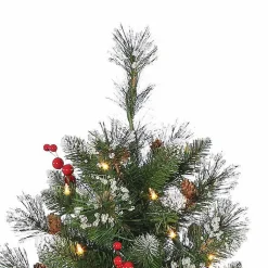 4 ft. Pre-Lit Glacier Pine Potted Christmas Tree Christmas Trees