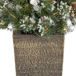 4 ft. Pre-Lit Glacier Pine Potted Christmas Tree Christmas Trees