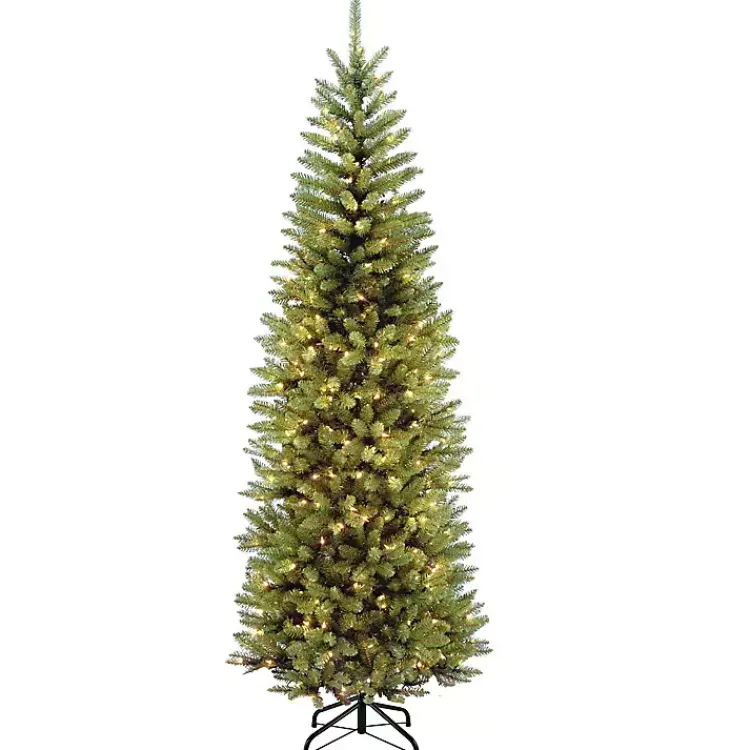 Best 7.5 ft. Pre-Lit Kingswood Fir Slim Christmas Tree Christmas Trees