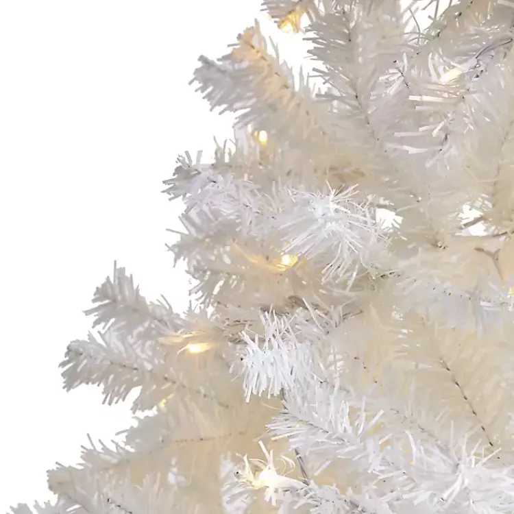 Online 7.5 ft. Pre-Lit LED White Christmas Tree Christmas Trees
