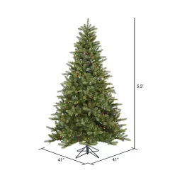 New 5.5 ft. Pre-Lit Multicolor Spruce Christmas Tree Christmas Trees