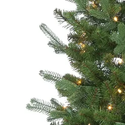 Discount 7.5 ft. Pre-Lit Narrow Dover Pine Christmas Tree Christmas Trees