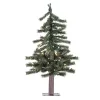 2 ft. Pre-Lit Natural Alpine Christmas Tree Christmas Arrangements & Garland