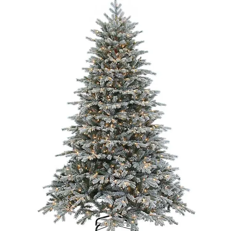 Best 7.5 ft. Pre-Lit Natural Cut Spruce Christmas Tree Christmas Trees