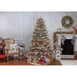 Best 7.5 ft. Pre-Lit Natural Cut Spruce Christmas Tree Christmas Trees