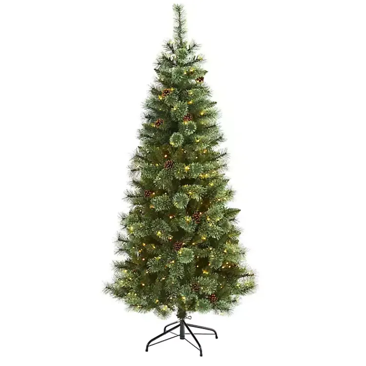Online 6 ft. Pre-Lit Pine and Pinecone Christmas Tree Christmas Trees
