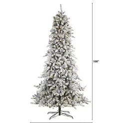 New 9 ft. Pre-Lit Pine Cone Covered Christmas Tree Christmas Trees