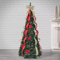 Online 6 ft. Pre-Lit Pop-Up Pine Christmas Tree Christmas Trees