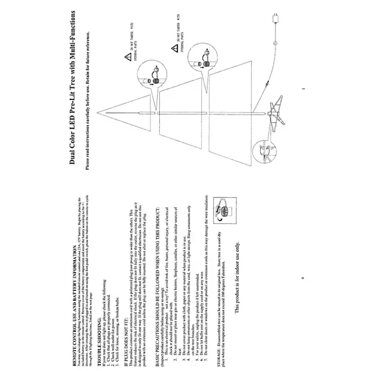 Discount 5 ft. Pre-Lit Portland Pine Christmas Tree Christmas Trees