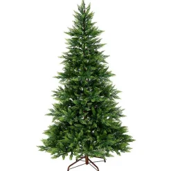 Clearance 7.5 ft. Pre-Lit Real Feel Fern Christmas Tree Christmas Trees