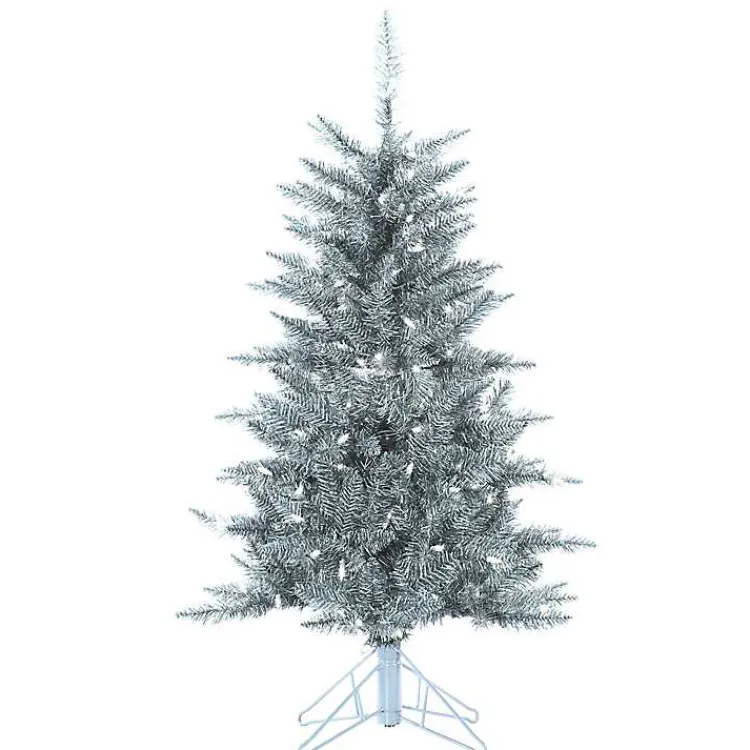 Sale 4 ft. Pre-Lit Tinsel Christmas Tree Christmas Trees