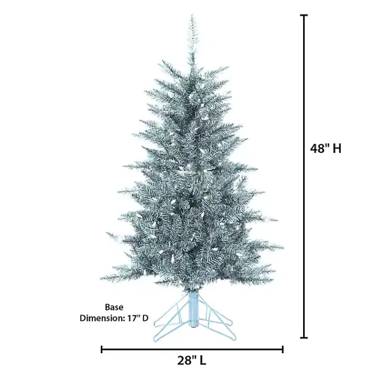 Sale 4 ft. Pre-Lit Tinsel Christmas Tree Christmas Trees