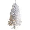 Hot 4 ft. Pre-lit Slim White Christmas Tree Christmas Trees