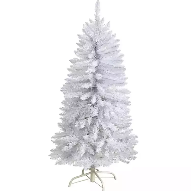 Hot 4 ft. Pre-lit Slim White Christmas Tree Christmas Trees