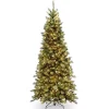 Discount 6.5 ft. Pre-Lit Tiffany Fir Slim Christmas Tree Christmas Trees