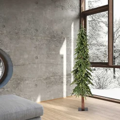 Best 6 ft. Pre-Lit Warm Natural Alpine Christmas Tree Christmas Trees