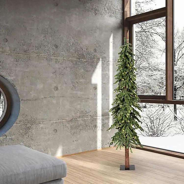 Best 6 ft. Pre-Lit Warm Natural Alpine Christmas Tree Christmas Trees