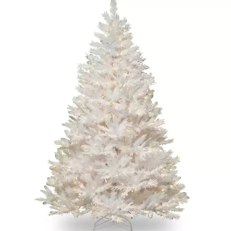 Best 7 ft. Pre-Lit White Winchester Pine Christmas Tree Christmas Trees