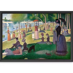Kirklands Home Canvas Art|A Sunday Afternoon Framed Canvas Art Print Multi