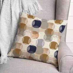 Kirklands Home Outdoor Cushions & Pillows|Abstract Circles Indoor/Outdoor Pillow Multi